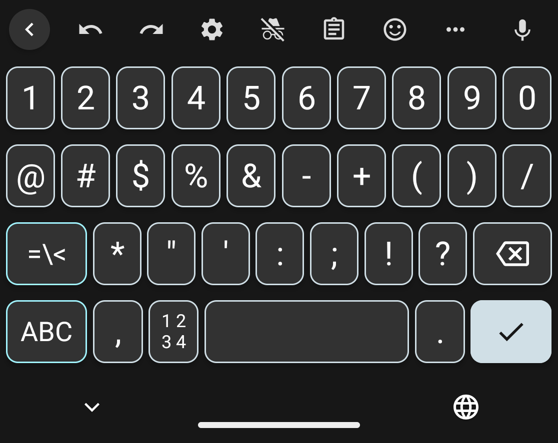screenshot of the Quorra variant's 123 mode