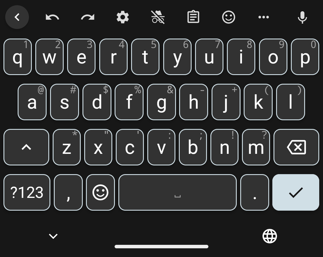 screenshot of the Quorra variant's ABC mode